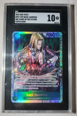 Basil Hawkins - 500 Years In The Future OP07-029 - One Piece CCG Card - SGC 10 - Image 1