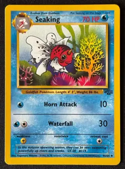 Unlimited Seaking - Jungle - #46/64 - Vintage Pokemon Card 1999 WOTC - Image 1