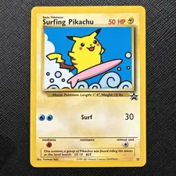 Pokemon TCG Surfing Pikachu 28/53 Wotc Promo Light Play Card - Image 1