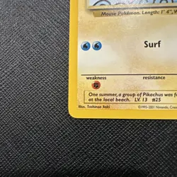 Pokemon TCG Surfing Pikachu 28/53 Wotc Promo Light Play Card - Image 4