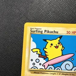 Pokemon TCG Surfing Pikachu 28/53 Wotc Promo Light Play Card - Image 5