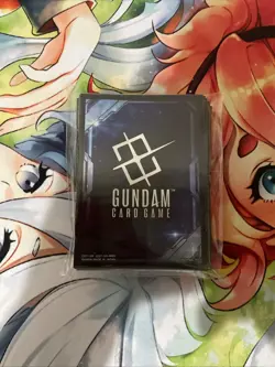 Gundam Card Game Official Card Sleeves (70) EX Space Black Bandai Card Fest - Image 1
