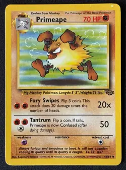 Unlimited Primeape - Jungle - #43/64 - Vintage Pokemon Card 1999 WOTC - Image 1