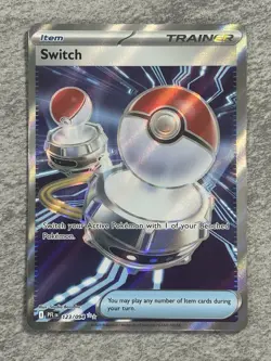 Switch Full Art 123/094 Phantasmal Flames Pokemon Card Item Near Mint NM - Image 1
