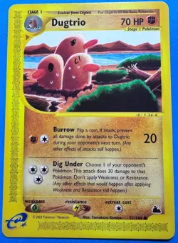 Pokemon Dugtrio 52/144 Skyridge Regular - Image 1