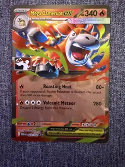Mega Camerupt ex Play! Stamp Pokemon Prize Pack Series 8 MEG022/132 - PACK FRESH - Image 1