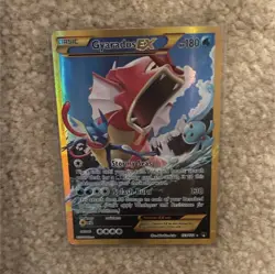Pokemon Gyarados EX Breakpoint 112/122 Basic HP180 EX Full Art Holo Splash Burn - Image 1