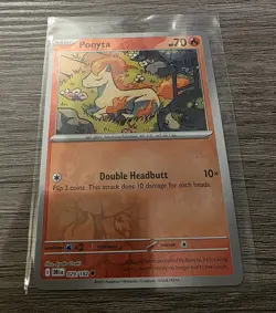 Pokemon Tcg Ponyta Reverse Holo Destined Rivals 029/182 NM Condition - Image 1