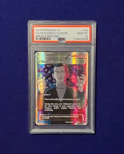 PSA 10 Giovanni's Scheme #162 XY Breakthrough 2015 Pokemon GEM MINT - Image 1