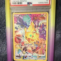 Pokemon Pikachu Secret Rare Full Art Holo Crown Zenith #160 PSA 10 2023 - Image 4