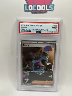 2024 POKEMON PAF EN-PALDEAN FATES SPECIAL ILLUSTRATION RARE #239 PENNY PSA 9 - Image 1