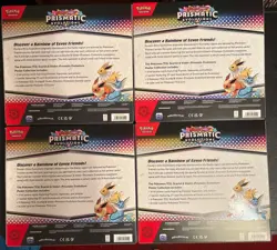 Pokemon TCG Scarlet & Violet Prismatic Evolutions Poster Collection Lot Of 4 New - Image 2