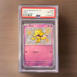 Pokemon Abra Paldean Fates 148/091 Shiny Rare Holo PSA 10 GEM MT - Image 1