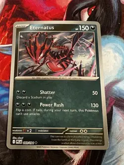 Pokemon TCG Eternatus 069/094 Phantasmal Flames Reverse Holo NM - Image 1