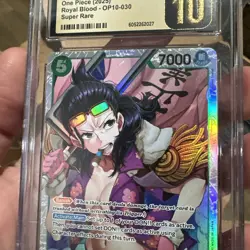 One Piece TCG - Smoker (030) - OP10-030 SR - Royal Blood ENGLISH Pristine 10 CGC - Image 4