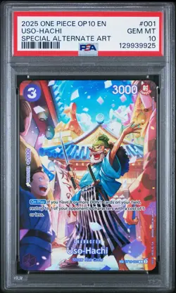 One Piece [OP-10] Uso-Hachi ST18-001 Special Rare (SP) - PSA 10 - Image 1