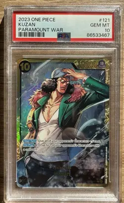2023 | One Piece | Paramount War | Kuzan | Secret Rare | #121 | PSA 10 - Image 1