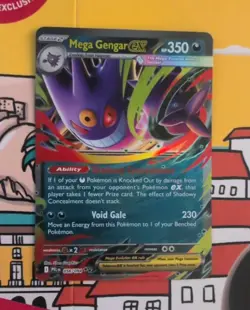 Mega Gengar EX 056/094 Me02: Phantasmal Flames Holo Pokemon Card - Image 1