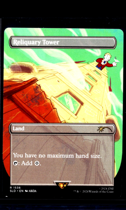 2024 MTG Magic the Gathering SLD Secret Lair Fallout #1536 Reliquary Tower LP - Image 1
