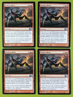 Molten Birth x4 Magic 2014 M14 4x Playset Magic the Gathering MTG - Image 1