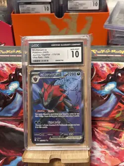 N's Zoroark ex 175/159 Journey Together Holo Pokemon Card TCG CGC 10 - Image 1