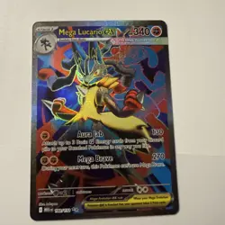 Pokemon TCG Mega Lucario EX 160/132 Ultra Rare Holo Card Mega Evolution - Image 1