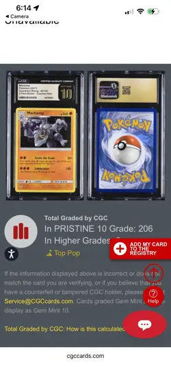 Machamp 65/145 Guardians Rising- Cosmos Holo Mint 9 Pokemon (2017) CGC - Image 1