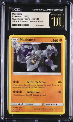 Machamp 65/145 Guardians Rising- Cosmos Holo Mint 9 Pokemon (2017) CGC - Image 2