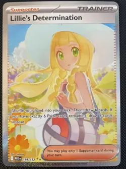Lillie’s Determination 184/132 Special Illustration Rare Pokemon Mega Evolution - Image 1