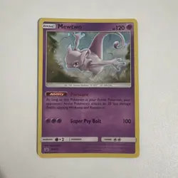 Mewtwo SM77 Black Star Promo Card Near Mint Condition Sun And Moon Pokemon TCG - Image 1