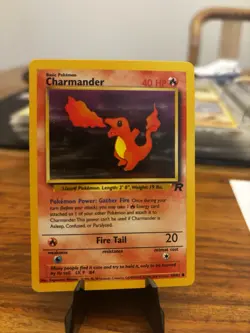 🔥Pokemon Team Rocket Evolution Line-Charmander -Dark Charmeleon- Dark Charizard - Image 2