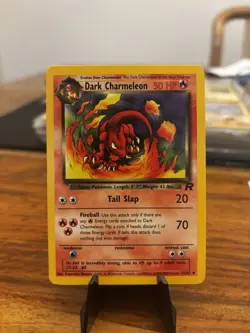 🔥Pokemon Team Rocket Evolution Line-Charmander -Dark Charmeleon- Dark Charizard - Image 4