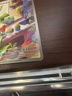 Pokemon TCG Stellar Crown Holo Bulbasaur IR 143/142 Sv07 Illustration Rare - Image 3