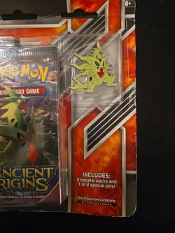 Pokemon TCG XY Ancient Origins 3 Booster Pack Blister Tyranitar Pin Art SEALED - Image 3