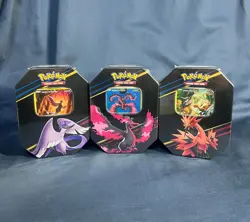 Pokemon TCG: SWSH Crown Zenith Tin Set of 3 - Articuno Moltres Zapdos - Sealed - Image 1