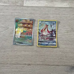 Pokemon TCG 4 Card Lot Fidough Milotic Zeraora VMAX Charizard V Foil English - Image 2