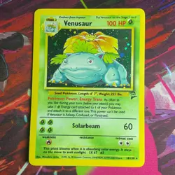 Pokemon Venusaur Holo Base Set 2 18/130 1999-2000 WOTC Near Mint - Image 1