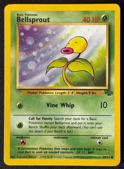 Unlimited Bellsprout - Jungle - #49/64 - Vintage Pokemon Card 1999 WOTC - Image 1