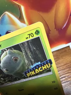 Pokemon TCG Bulbasaur SM198 Detective Pikachu Stamp Black Star Promo Fresh Nm - Image 3