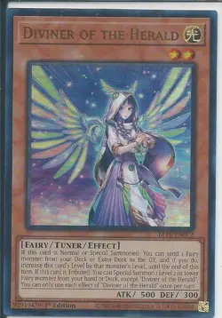 Yugioh! LP Diviner of the Herald - BLTR-EN072 - Ultra Rare - 1st Edition Lightly - Image 1