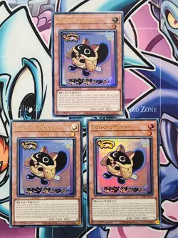 JUSH-EN017 Cooky☆Yummy x3 Ultra Rare 1st Ed Playset YUGIOH - Image 1