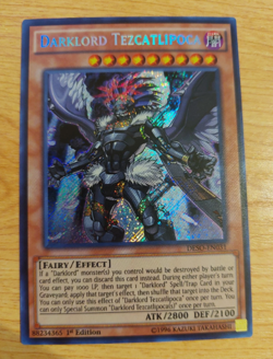 Darklord Tezcatlipoca - DESO-EN031 - LP - Secret Rare - 1st Edition - Image 1