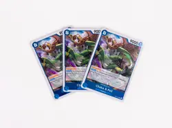 One Piece - Chaka & Pell EB04-023 Foil Playset (x3) - The Azure Sea's Seven NM - Image 1