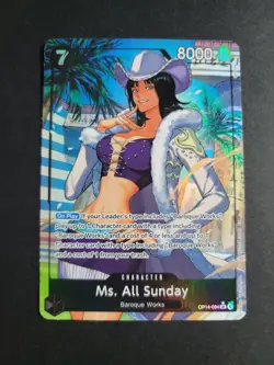 Ms. All Sunday (Alternate Art) OP14-084 SR One Piece The Azure Sea's Seven - Image 1