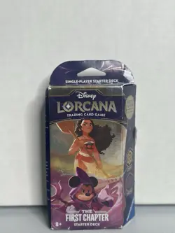 Disney Lorcana The First Chapter Starter Deck Amber/ Amethyst New Factory Sealed 4050368981691 - Image 1