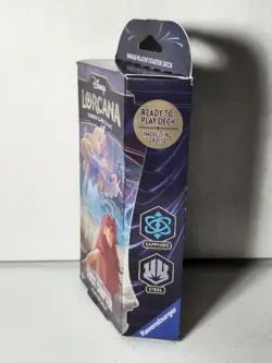 Disney Lorcana The First Chapter Starter Deck Sapphire & Steel w/ Booster Pack - Image 2