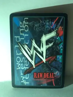 WWF RAW DEAL 2000 WORLD WRESTLING FEDERATION TITLE BELT Ultra Rare CCG Foil Card - Image 2