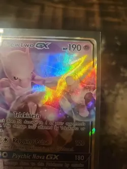 Pokemon Mewtwo GX SM196 Promo Holo English Basic 190 HP Card Promos TCG - Image 4