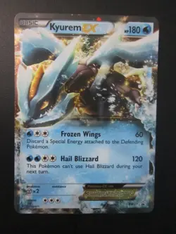 KYUREM EX FULL ART HOLO POKEMON CARD BW37 BLACK STAR PROMO NEVER PLAYED EX+ NM- - Image 1