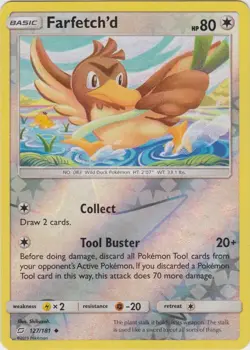 Farfetch'd 127/181 Reverse Holo Team Up Pokemon Card NM - Image 1
